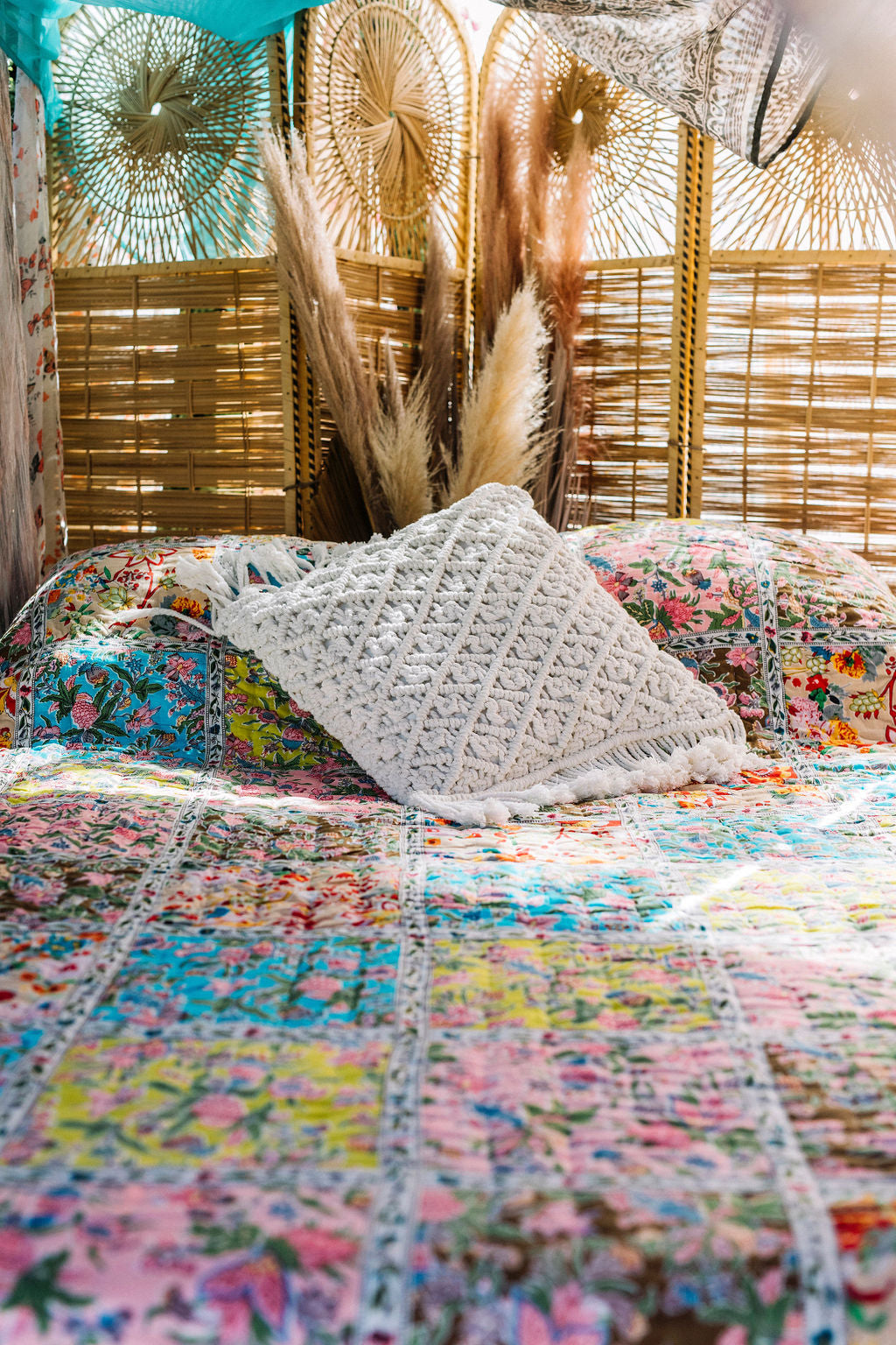  HOUSE OF SKYE | NEW ROMANTIC PATCHWORK QUILT | Bohemian Love Runway