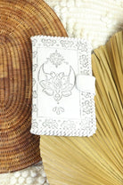  HOUSE OF SKYE | COSMIC LOVE LEATHER WALLET VINTAGE WHITE | Bohemian Love Runway