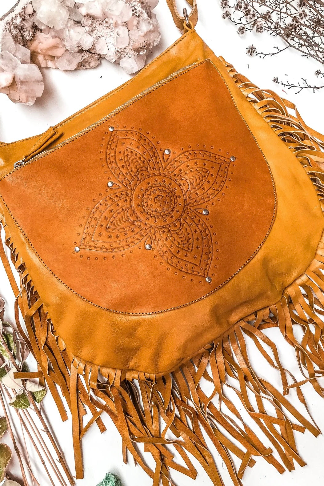  MAHIYA | SIENNA BOHO BAG TAN | Bohemian Love Runway