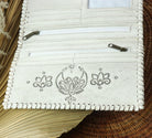  HOUSE OF SKYE | COSMIC LOVE LEATHER WALLET VINTAGE WHITE | Bohemian Love Runway