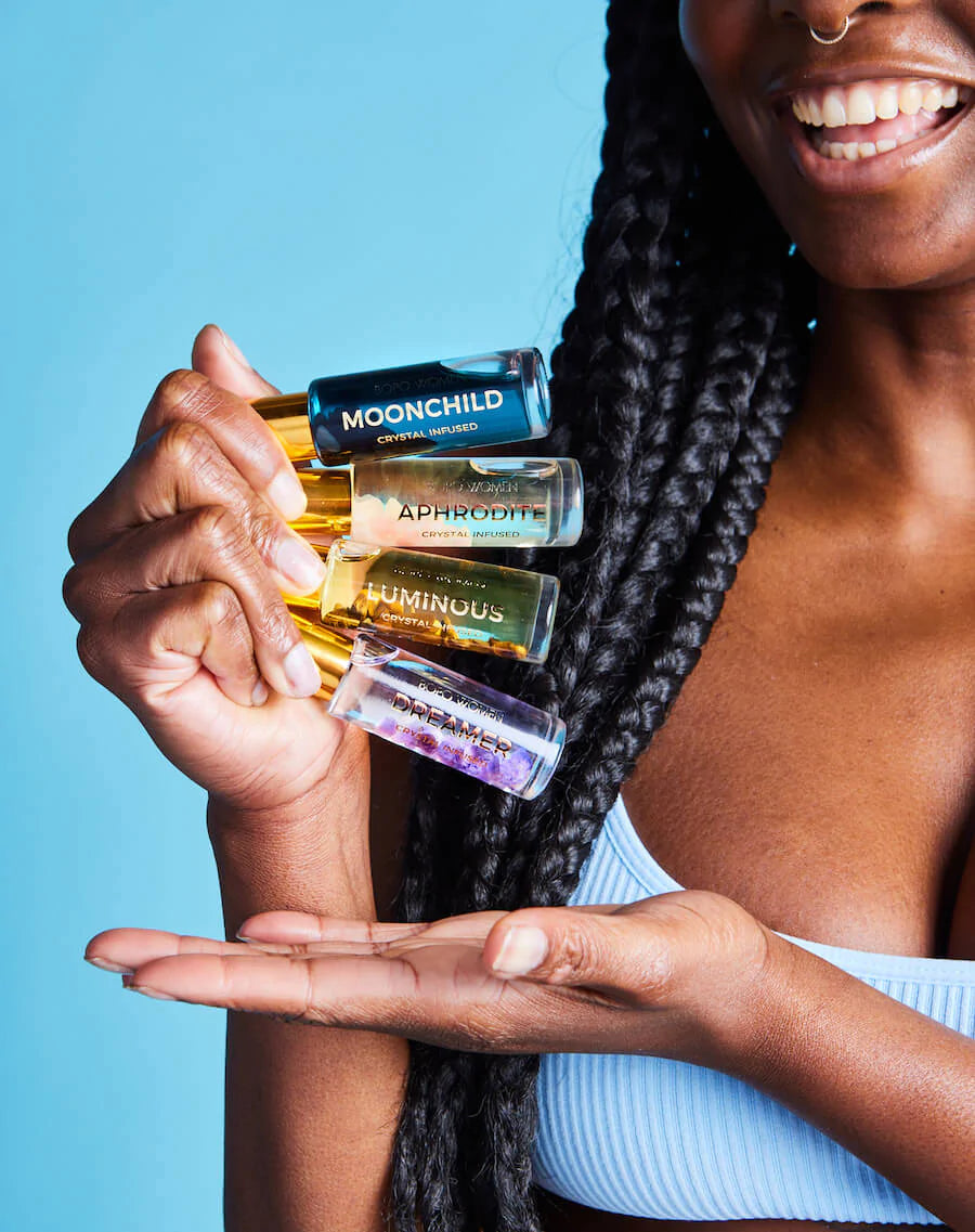  BOPO WOMEN | CRYSTAL PERFUME ROLLER GIFT SET | Bohemian Love Runway