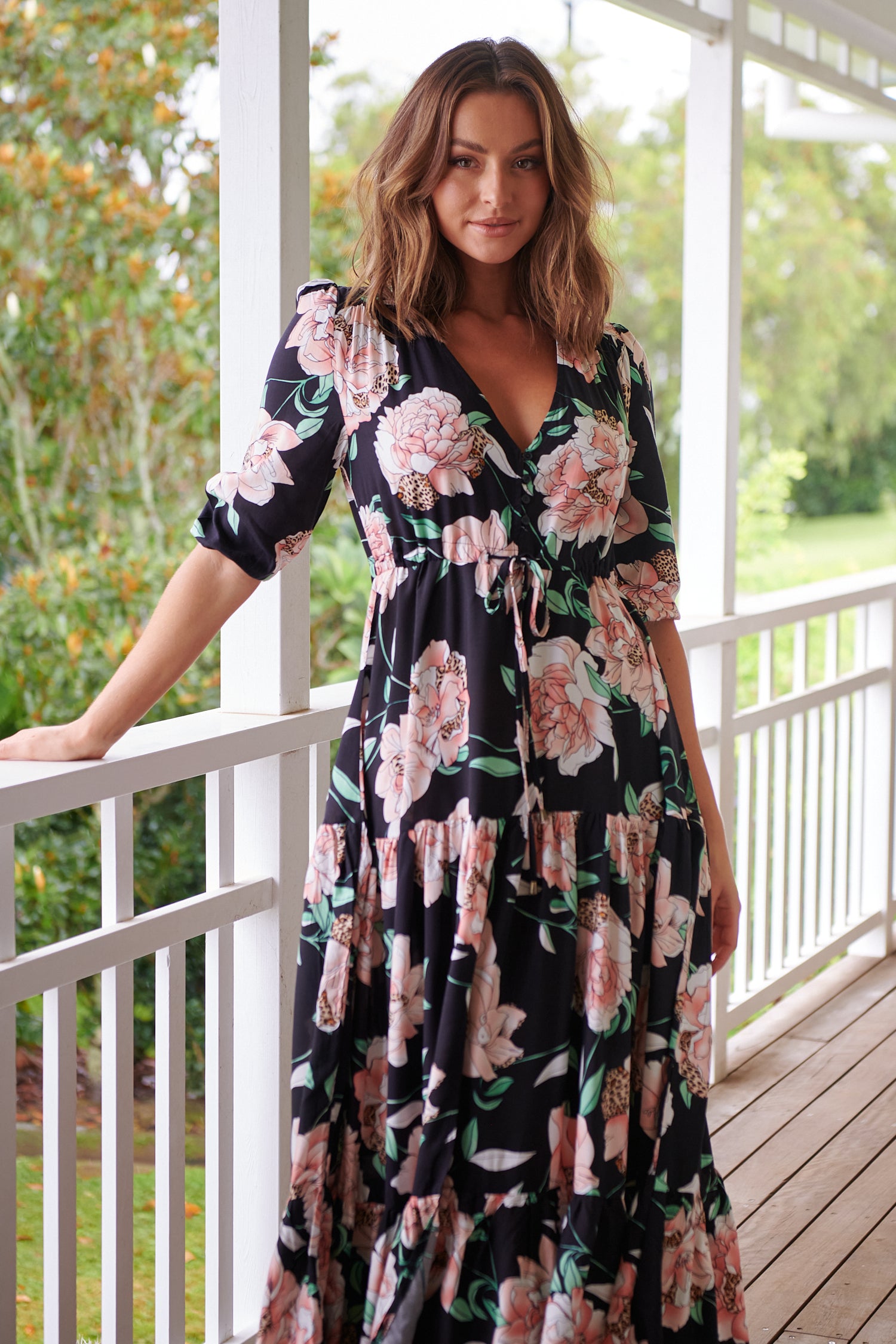 Wild flower maxi dress sale
