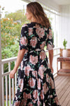 JAASE | PEACH WILD FLOWER TESSA MAXI DRESS | Bohemian Love Runway