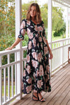 JAASE | PEACH WILD FLOWER INDIANA MAXI DRESS | Bohemian Love Runway