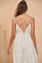  STATEMENT BY JAASE | BENITA MAXI DRESS COTTON CANDY WHITE | Bohemian Love Runway
