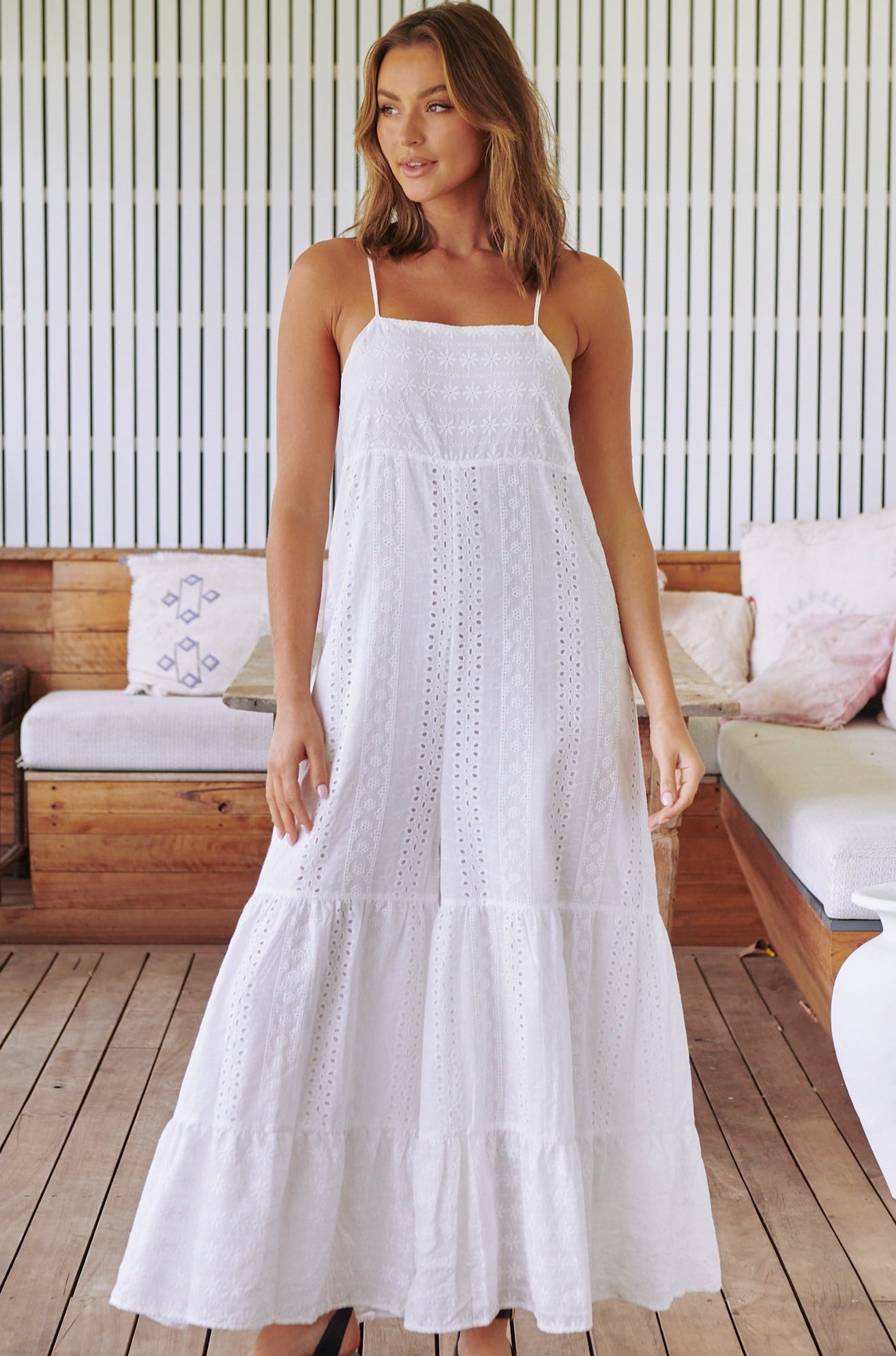  JAASE | TE AMO TINA JUMPSUIT WHITE | Bohemian Love Runway