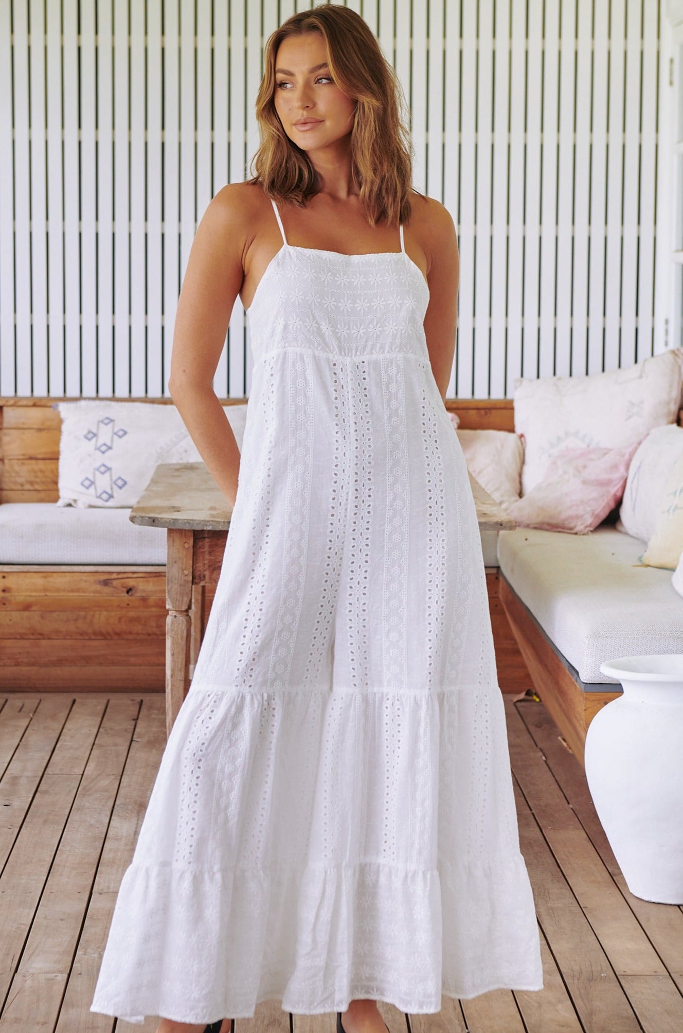  JAASE | TE AMO TINA JUMPSUIT WHITE | Bohemian Love Runway