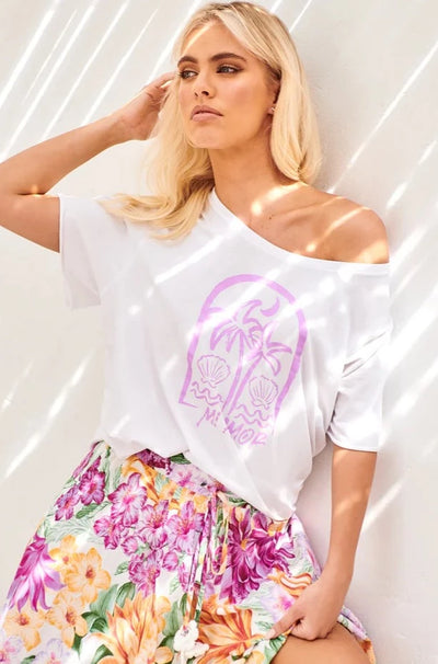 JAASE | MI AMOR T-SHIRT VINTAGE WHITE | Bohemian Love Runway