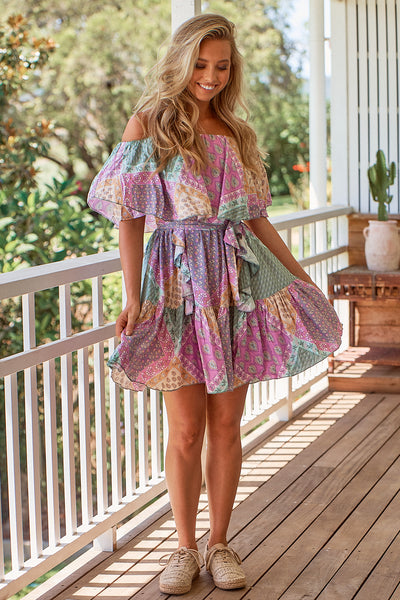 JAASE | LAVENDER HAZE GEORGIE MINI DRESS | Bohemian Love Runway