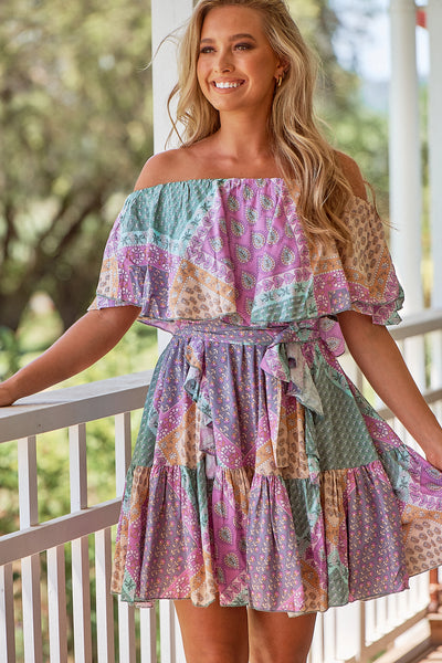 JAASE | LAVENDER HAZE GEORGIE MINI DRESS | Bohemian Love Runway