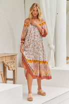  JAASE | QUINCY BLOSSOM MIDI DRESS | Bohemian Love Runway