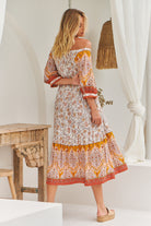 JAASE | QUINCY BLOSSOM MIDI DRESS | Bohemian Love Runway