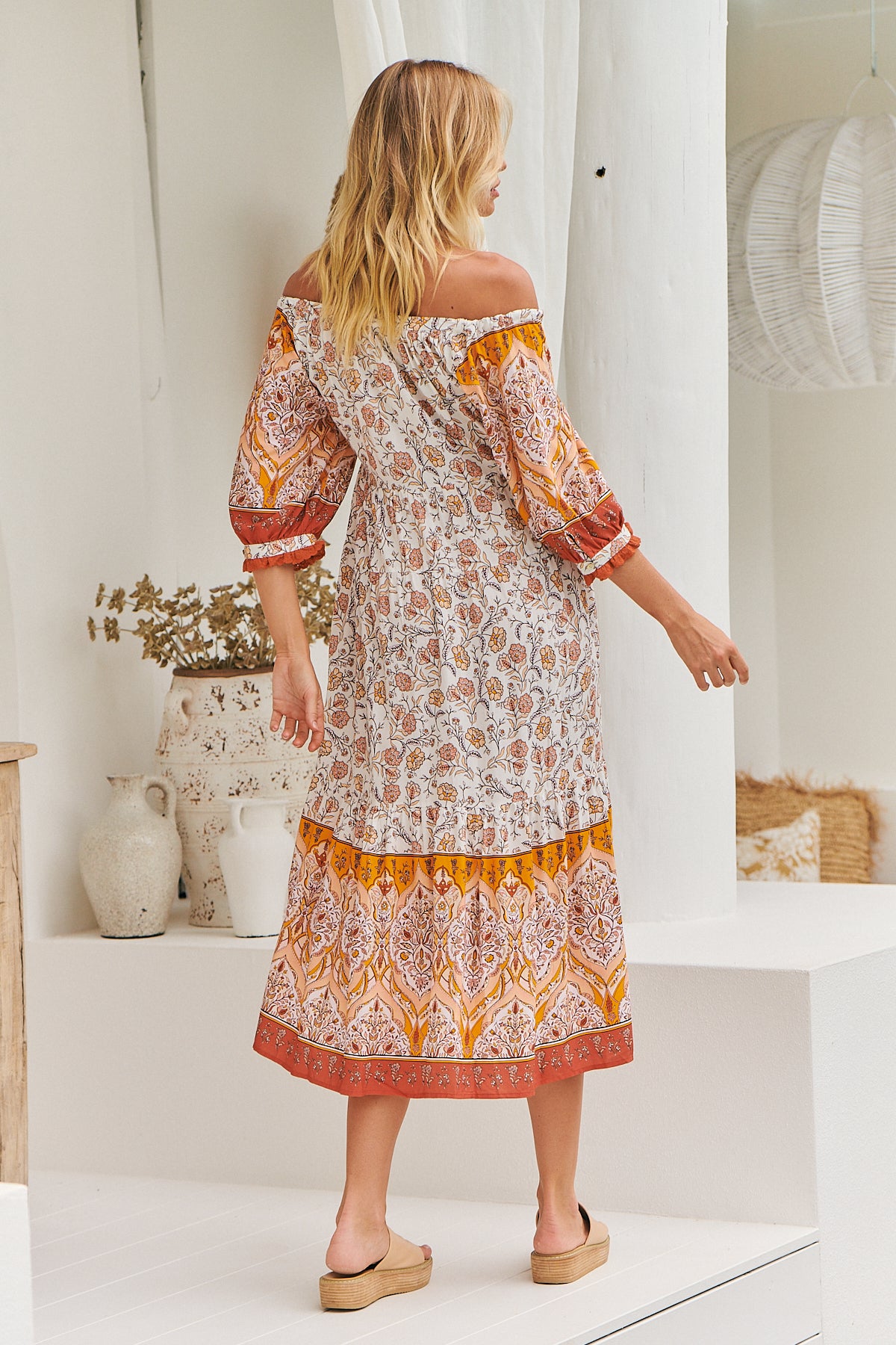  JAASE | QUINCY BLOSSOM MIDI DRESS | Bohemian Love Runway