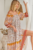  JAASE | QUINCY BLOSSOM MIDI DRESS | Bohemian Love Runway