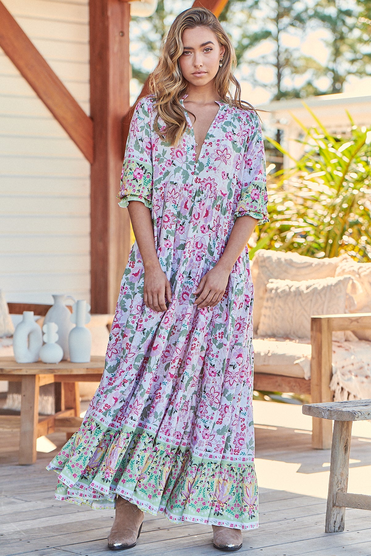  JAASE | SAKURA TILLIE MAXI DRESS | Bohemian Love Runway