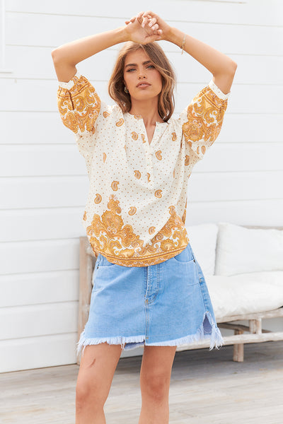 JAASE | SUNDOWN RYLEE BLOUSE | Bohemian Love Runway