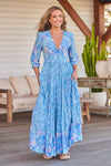 JAASE | POMPEII BLUE BERRY MAXI DRESS | Bohemian Love Runway
