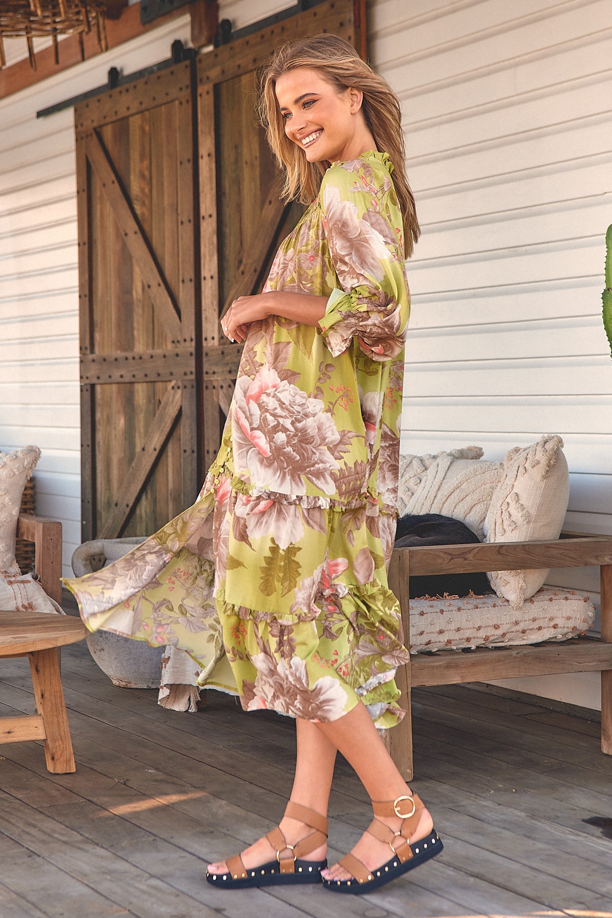  JAASE | MISTLETOE BRIANA MIDI DRESS | Bohemian Love Runway