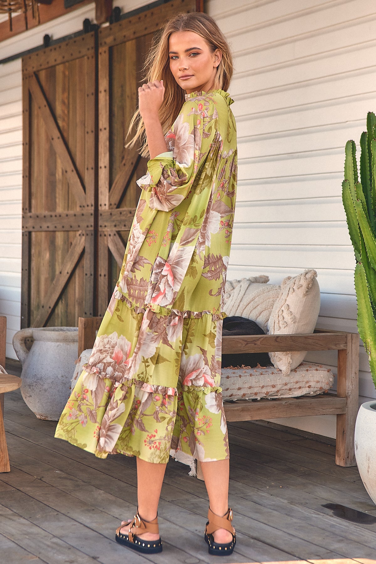  JAASE | MISTLETOE BRIANA MIDI DRESS | Bohemian Love Runway