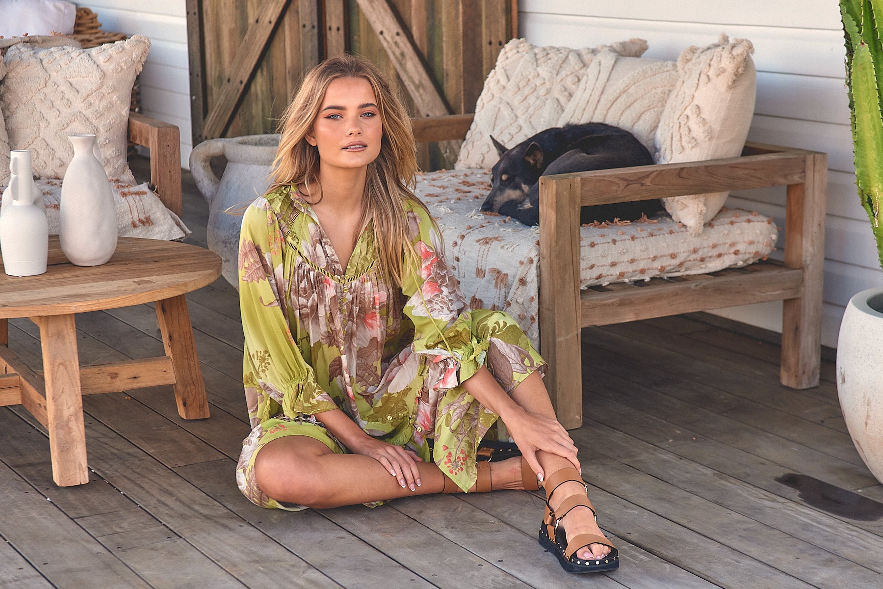  JAASE | MISTLETOE BRIANA MIDI DRESS | Bohemian Love Runway