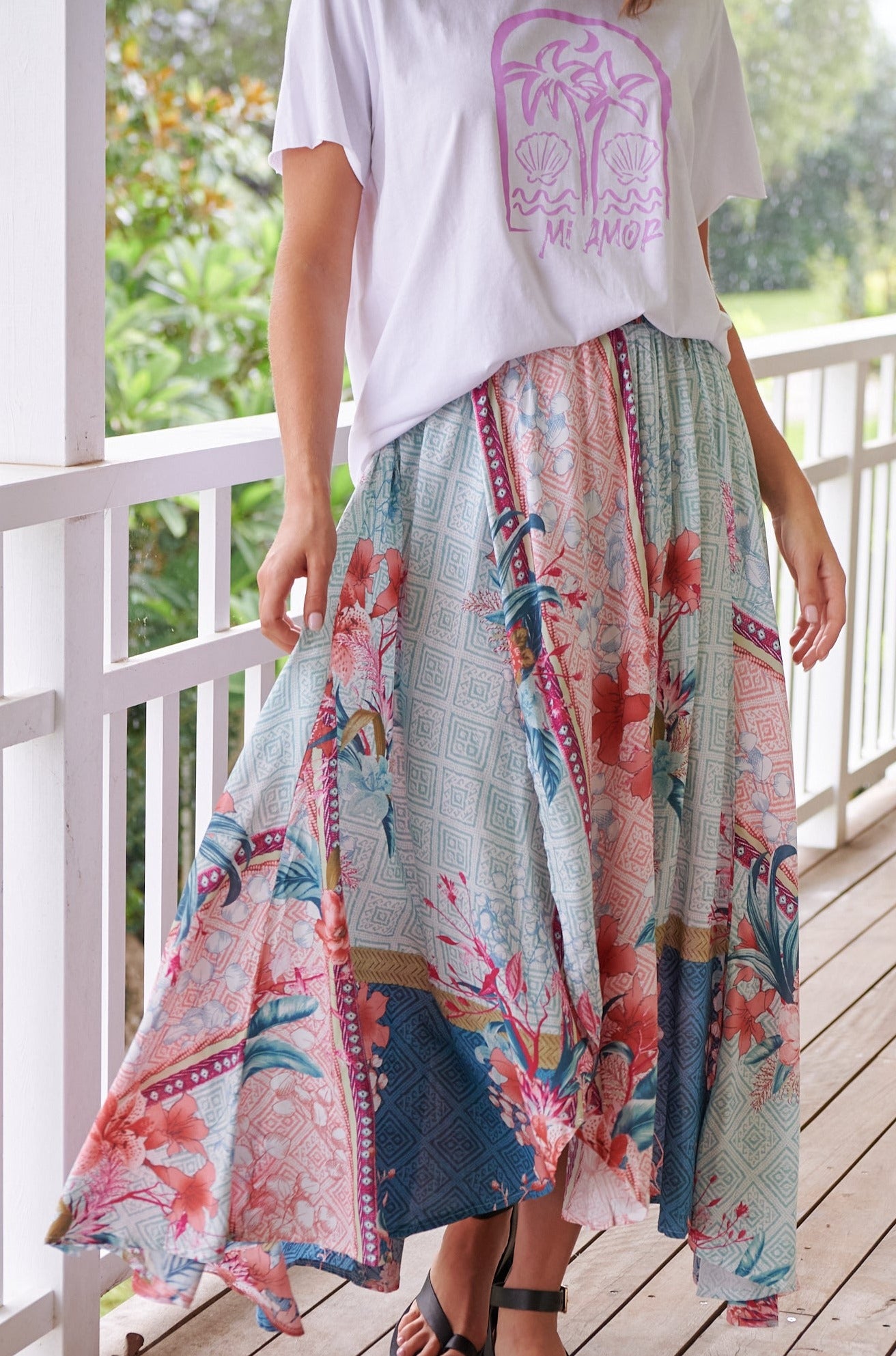 Boho maxi skirt on sale au