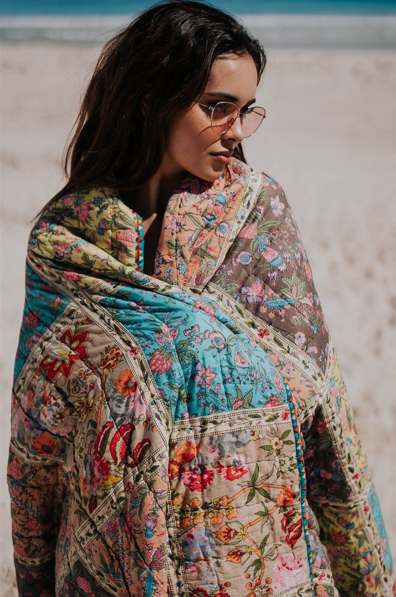  HOUSE OF SKYE | NEW ROMANTIC PATCHWORK QUILT | Bohemian Love Runway