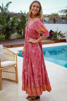  DREAMCATCHER | ALISON PUFF SLEEVE MAXI DRESS | Bohemian Love Runway