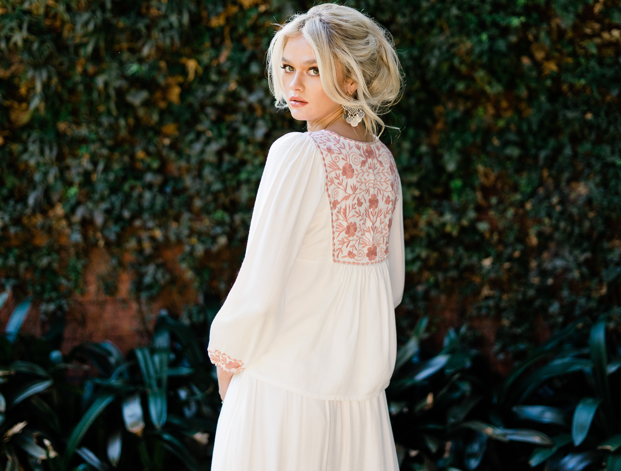  HOUSE OF SKYE | MEADOW ROSE MAXI SKIRT LILY WHITE | Bohemian Love Runway