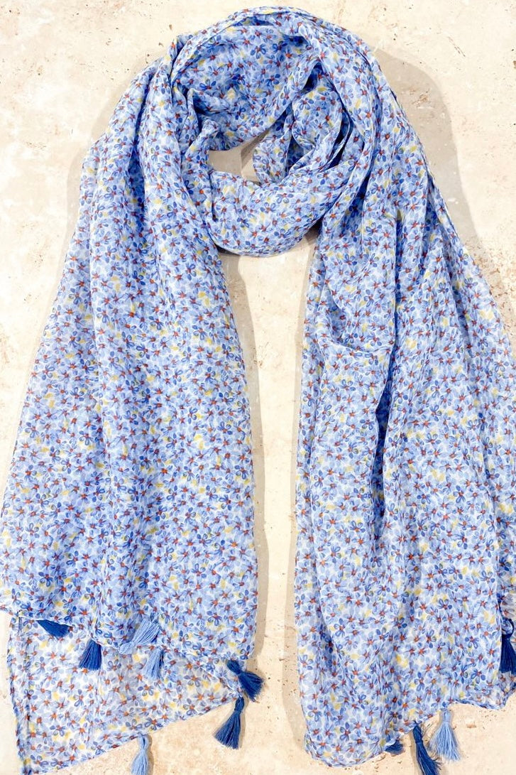  ANGELS WHISPER | DITSY FLORAL PRINT LIGHTWEIGHT SCARF | Bohemian Love Runway