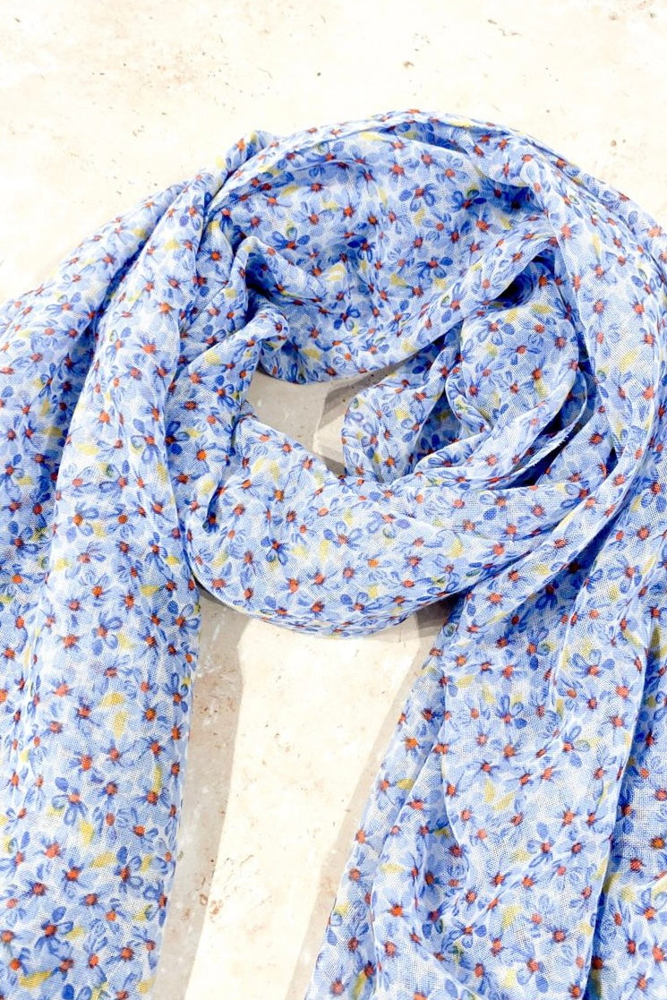  ANGELS WHISPER | DITSY FLORAL PRINT LIGHTWEIGHT SCARF | Bohemian Love Runway