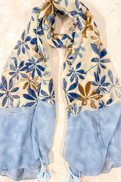 ANGELS WHISPER | LEAF PRINT LIGHTWEIGHT SCARF | Bohemian Love Runway