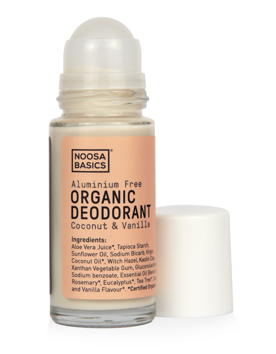  NOOSA BASICS | ORGANIC ROLL ON DEODORANT COCONUT + VANILLA | Bohemian Love Runway