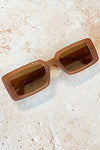 ANGELS WHISPER | DEANNE RECTANGULAR SUNGLASSES LATTE | Bohemian Love Runway