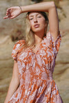 HONEY & STONE | PAPAYA FLORA MAXI DRESS | Bohemian Love Runway