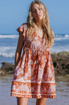 HONEY & STONE | PAPAYA ECHO MINI DRESS | Bohemian Love Runway