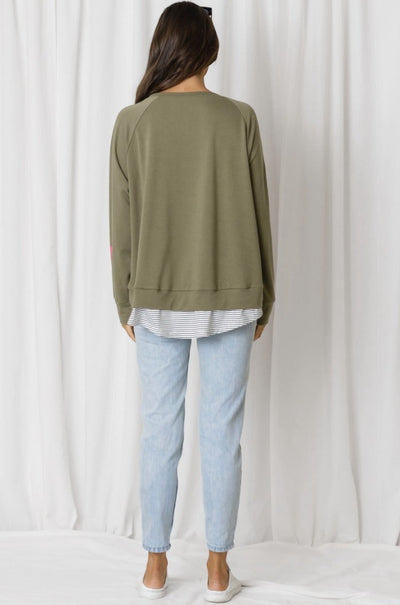 LOVE LILY | BIRDIE SWEAT KHAKI | Bohemian Love Runway