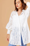  JATEA THE LABEL | DELLA SHIRT DRESS WHITE | Bohemian Love Runway