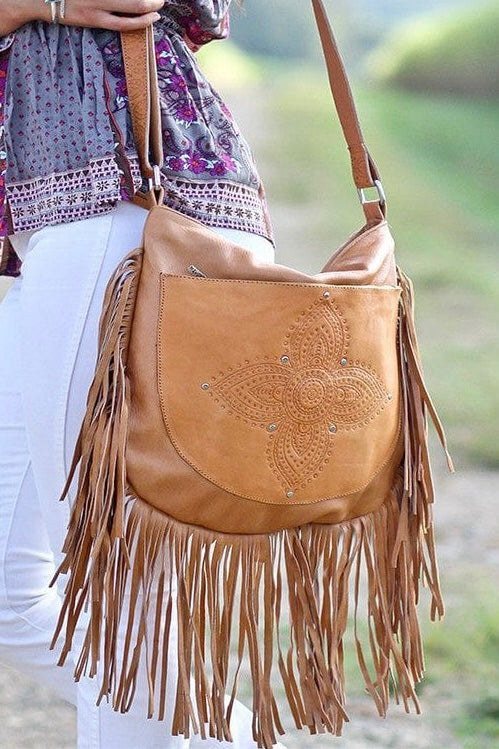  MAHIYA | SIENNA BOHO BAG TAN | Bohemian Love Runway